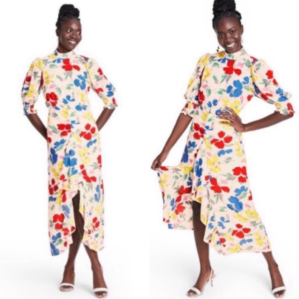 Rixo x Target white floral dress size 4